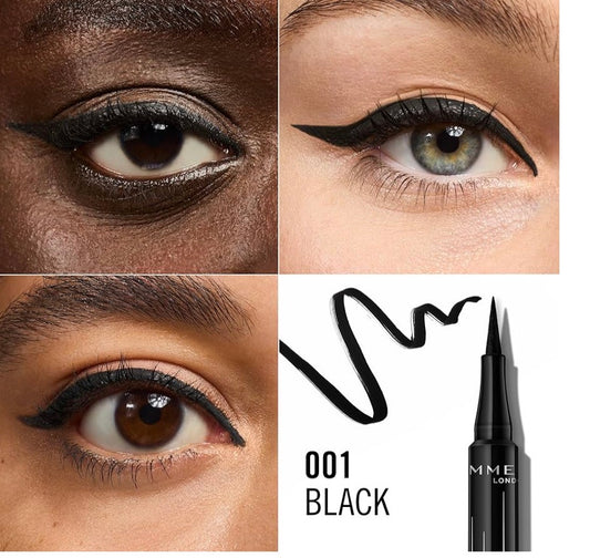 Rimmel - Wonder'Ink Eyeliner - Waterproof - Long-lasting - Matte - Easy application - Black (01 Black) - 1 ml (0.03 FL OZ)