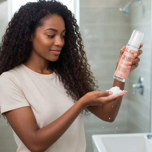 Shea Moisture Coconut and Hibiscus Frizz Free Curl Mousse- Mousse pour boucles sans frisottis Parfumerie MAMA