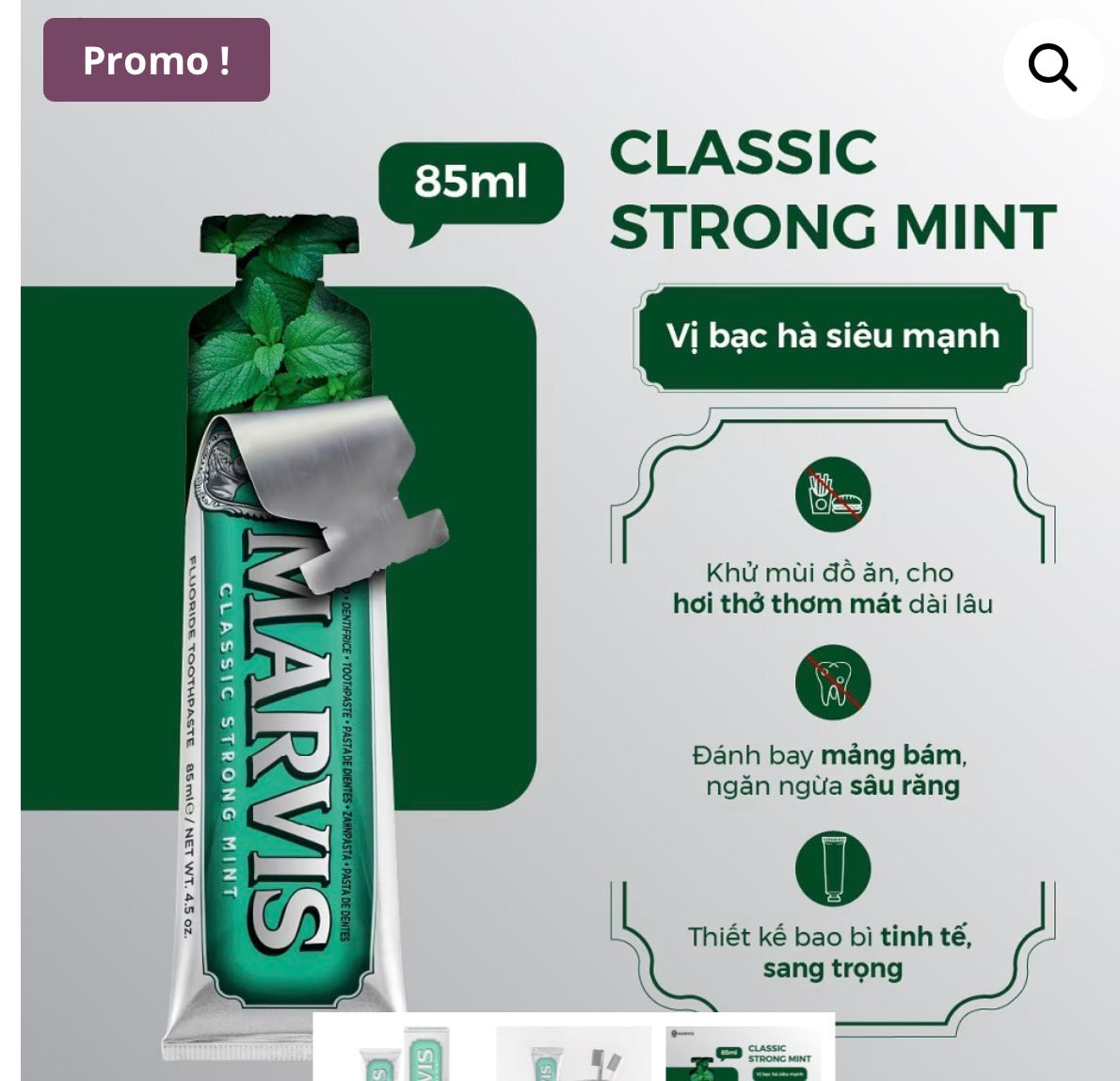 MARVIS CLASSIC STRONG MINT 85ml Parfumerie MAMA