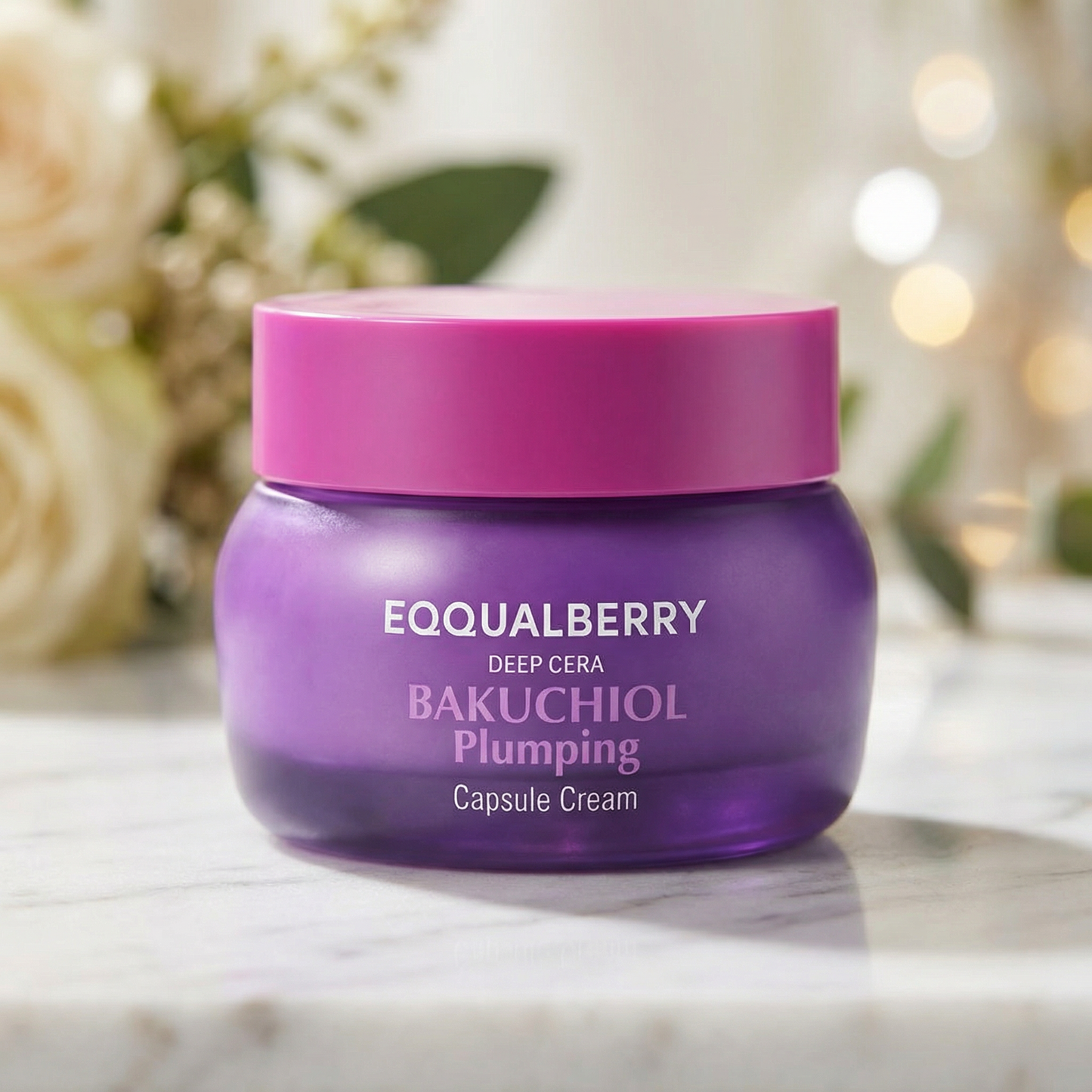 EQQUALBERRY Deep Cera Bakuchiol Plumping Capsule Cream – Crème Repulpante au Bakuchiol 50ml