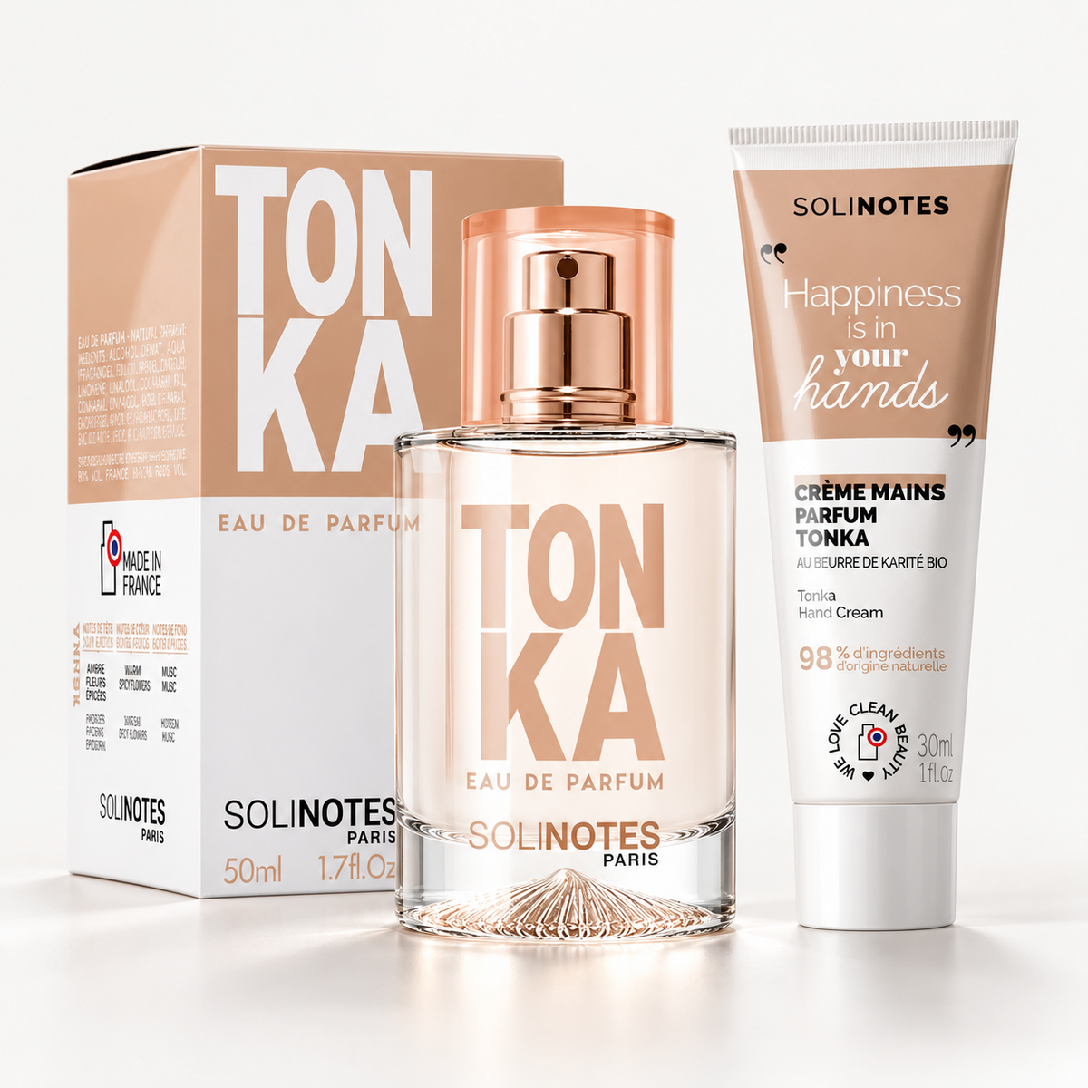 Pack Solinotes Tonka Eau de Parfum 50 ml et crème mains 30 ml