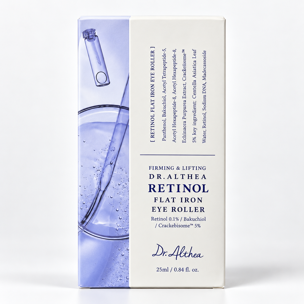 Dr. Althea Retinol Flat Iron Eye Roller 25 ml, photo studio professionnelle
