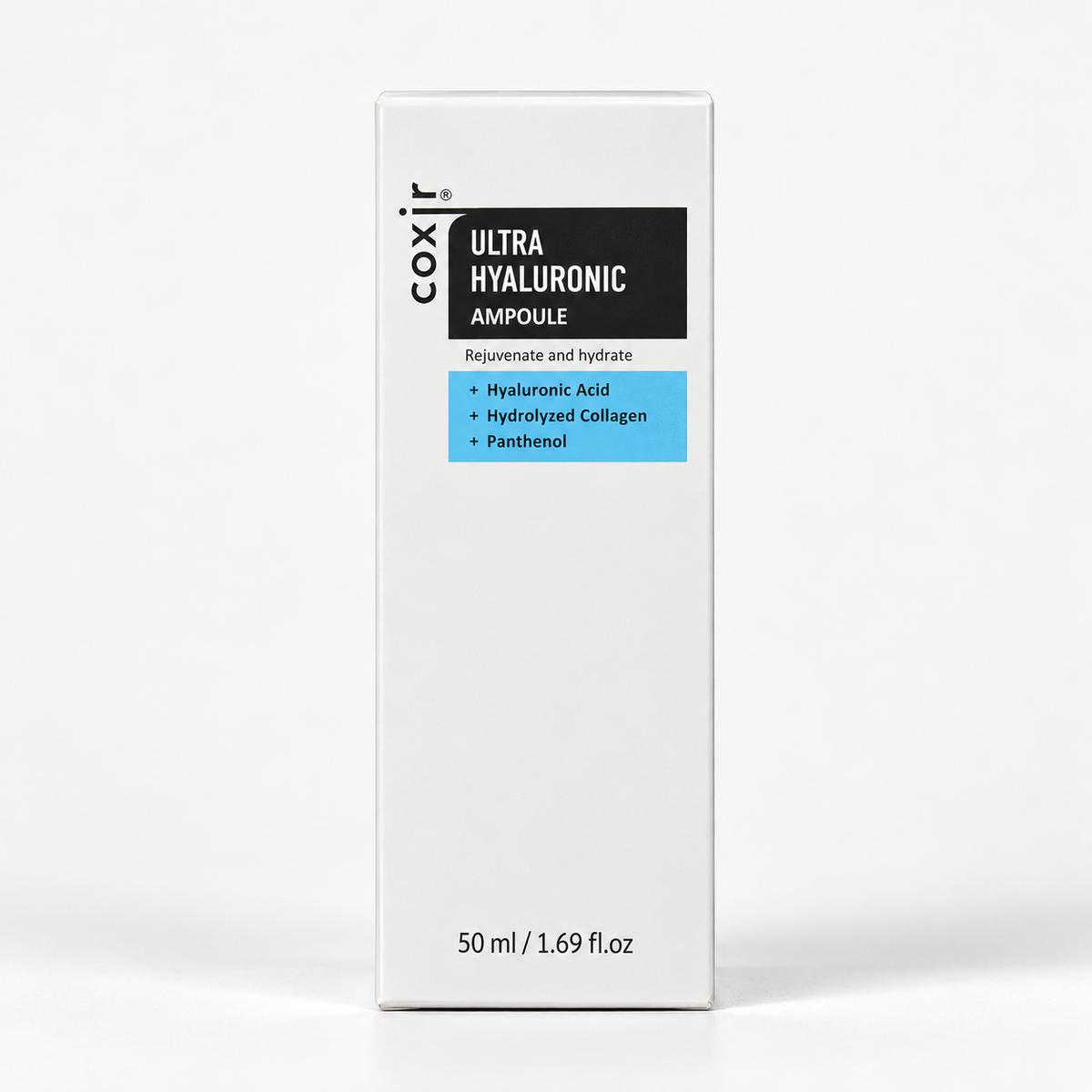 Coxir Ultra Hyaluronic Ampoule 50 ml, photo studio professionnelle