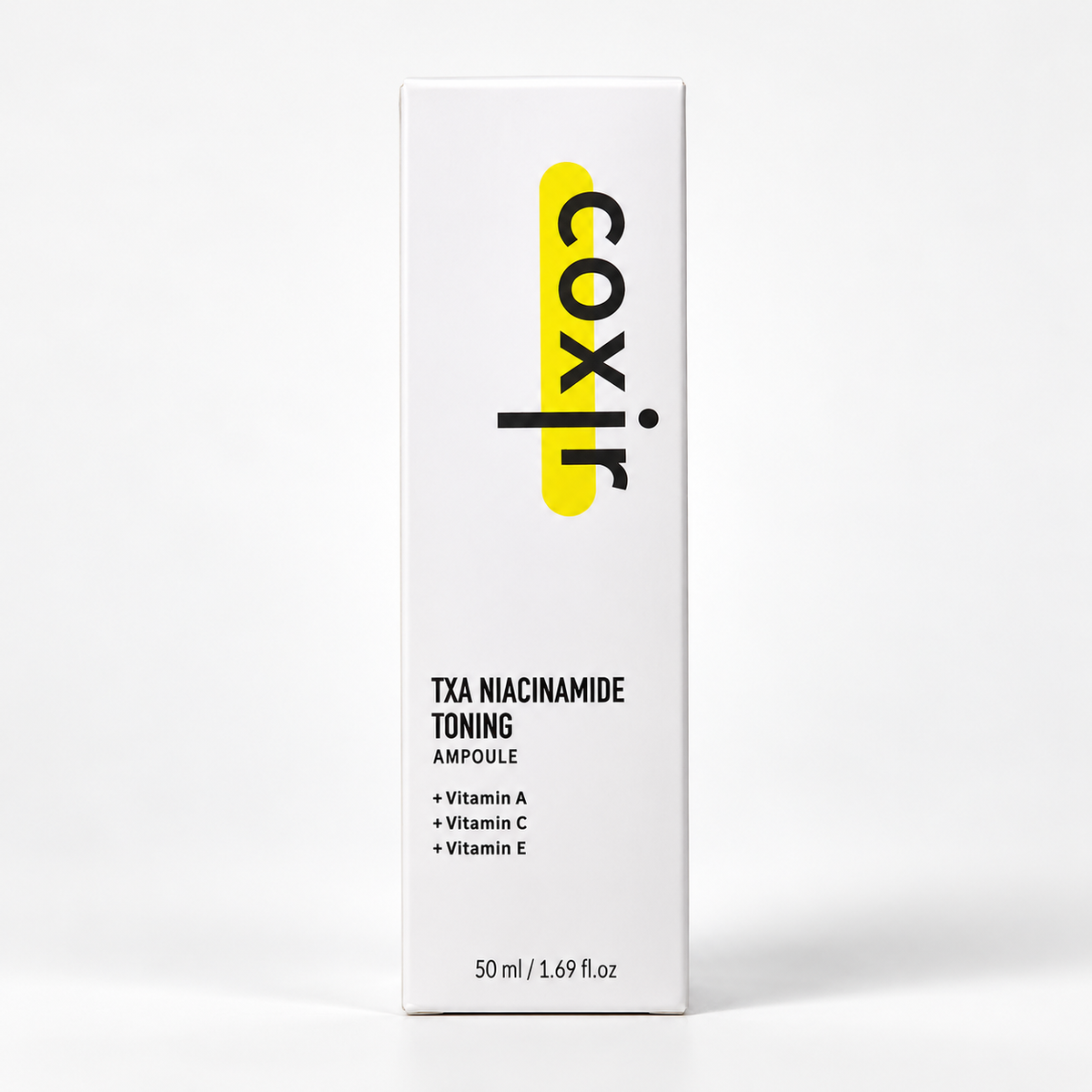 Coxir TXA Niacinamide Toning Ampoule 50 ml, photo studio professionnelle