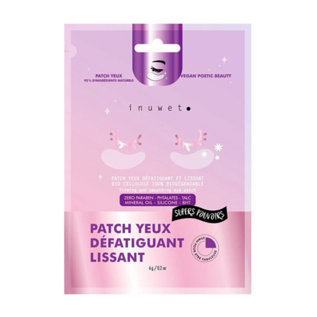 INUWET PATCH EN BIO - CELLULOSE POUR LES YEUX DÉFATIGUANT ET LISSANT