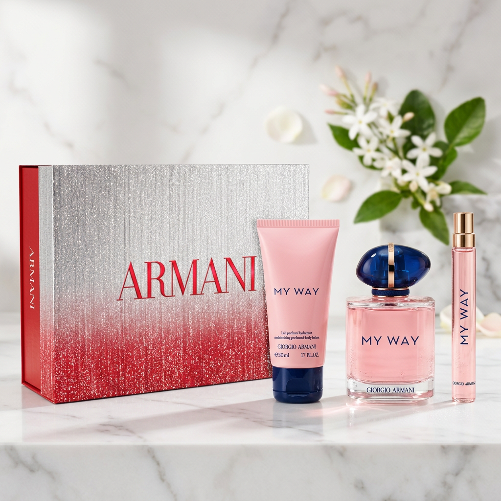 GIORGIO ARMANI MY WAY EDP 90ML + EDP 10ML + LAIT HYDRATANT CORPS 50ML COFFRET