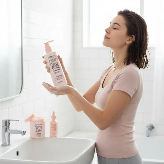 Crystal Organic hair care PACK Soin Cheveux 3 en 1 Protein & Keratin Parfumerie MAMA