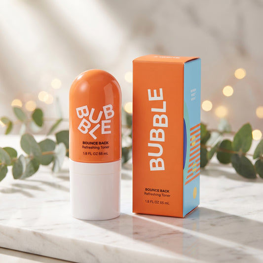 Bubble Skincare Bounce Back Hydrating Toner Spray - Balancing + Pore Minimizing Toner for Face - Made With Niacinamide + Willow Bark to Help Even and Mattify Oily Skin - On-The-Go Skin Care (55ml)