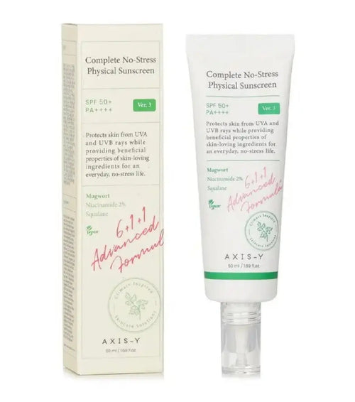 AXIS-Y Complete No-Stress Physical Sunscreen – SPF 50+ PA++++ 50 ml Parfumerie MAMA