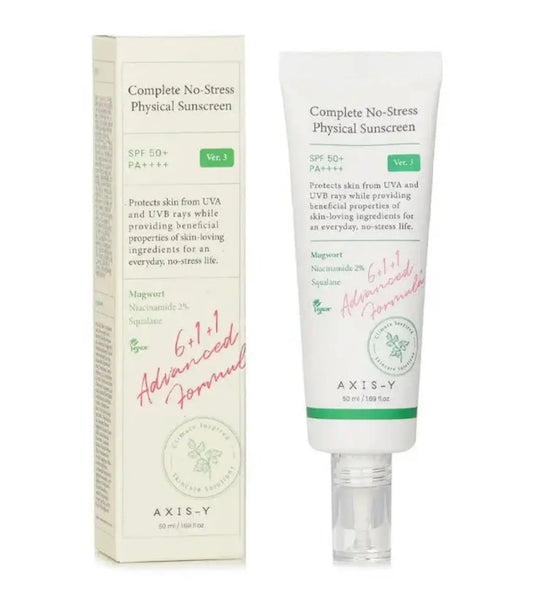 AXIS-Y Complete No-Stress Physical Sunscreen – SPF 50+ PA++++ 50 ml Parfumerie MAMA