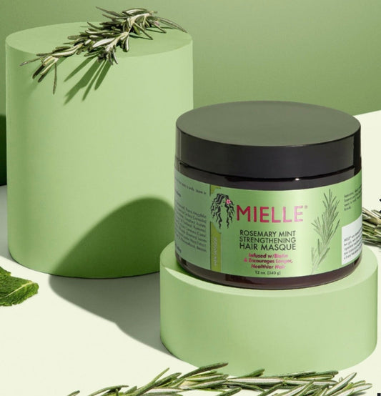 MIELLE ORGANICS Masque croissance capillaire Romarin Menthe poivrée 340g Parfumerie MAMA