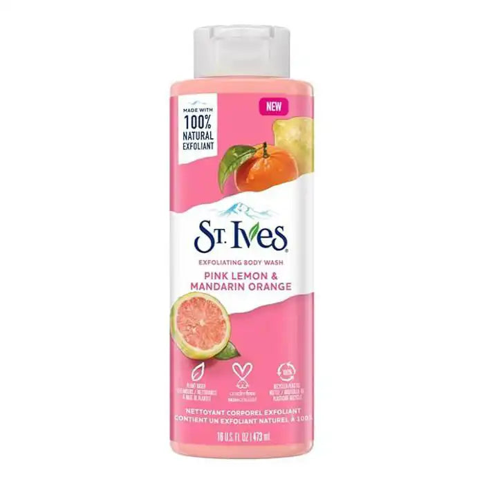 Gel douche - ST.IVES - Citron Rose Mandarine - 473ml - Apaisant - Sans parabène Parfumerie MAMA