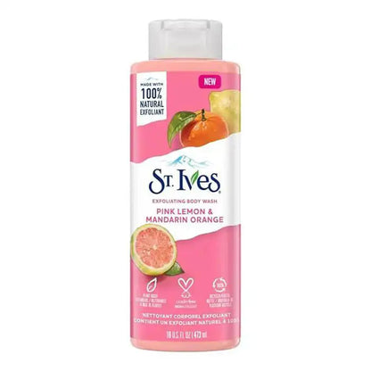 Gel douche - ST.IVES - Citron Rose Mandarine - 473ml - Apaisant - Sans parabène Parfumerie MAMA