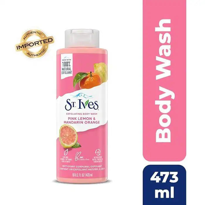 Gel douche - ST.IVES - Citron Rose Mandarine - 473ml - Apaisant - Sans parabène Parfumerie MAMA