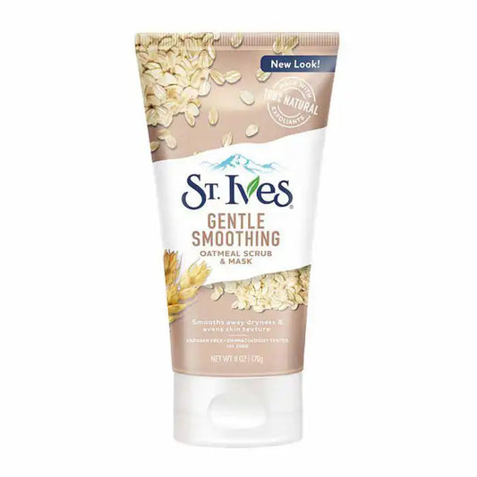 GOMMAGE VISAGE - ST.IVES - ST IVES GENTLE SMOOTHING OATMEAL SCRUB & MASK - 170g - Vegan - Tous types de peau Parfumerie MAMA