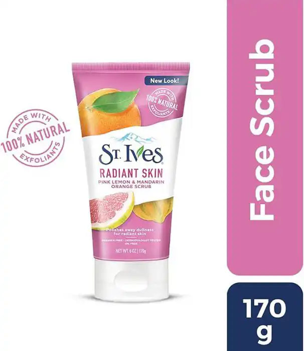 Gommage Visage - ST.IVES - Radiant Skin - Citron Rose - Orange Mandarine - 150 ml Parfumerie MAMA
