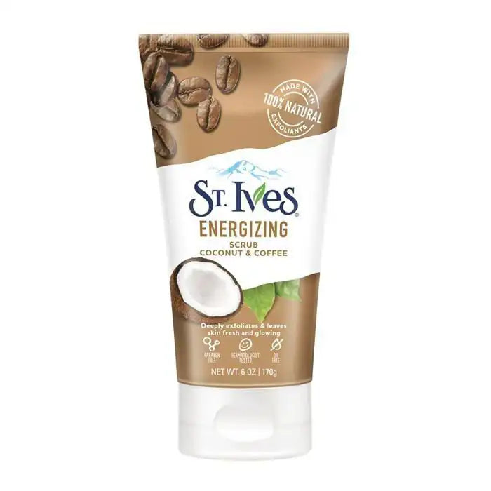 Gommage Visage - ST. IVES - Noix de Coco & Café - 170g - Exfoliant Naturel - Tous Types de Peau Parfumerie MAMA