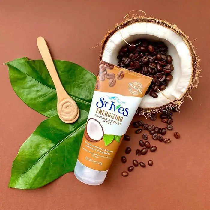 Gommage Visage - ST. IVES - Noix de Coco & Café - 170g - Exfoliant Naturel - Tous Types de Peau Parfumerie MAMA