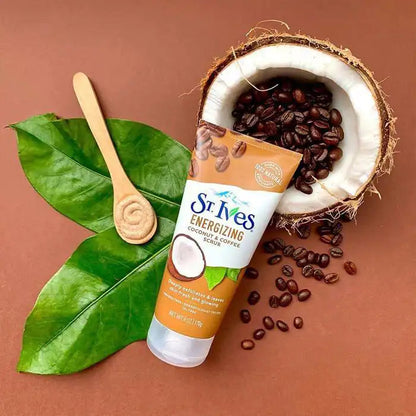 Gommage Visage - ST. IVES - Noix de Coco & Café - 170g - Exfoliant Naturel - Tous Types de Peau Parfumerie MAMA