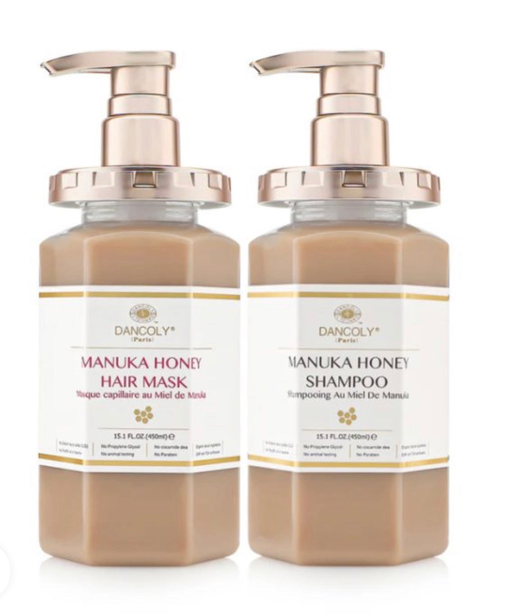 DANCOLY PARIS PACK SHAMPOING 450 ML ET MASQUE CAPILLAIRE 450 ML AU MIEL DE MANUKA Parfumerie MAMA