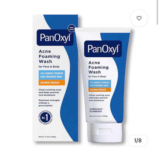 PanOxyl ACNE FOAMING WASH 10% BENZOYL PEROXIDE MAXIMUM STRENGTH 156g Parfumerie MAMA