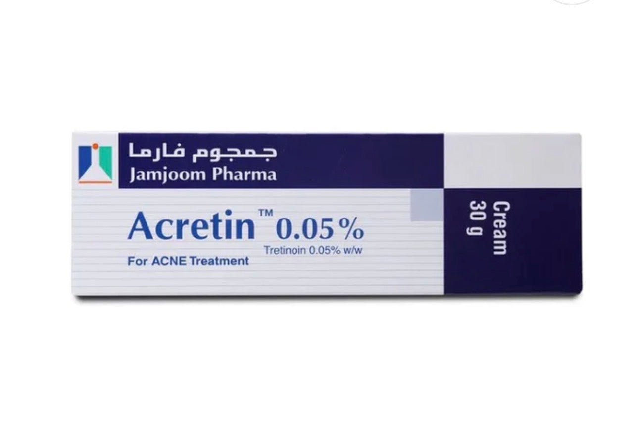 Acretin 0.05% Cream for Acne (Tretinoin) 30g