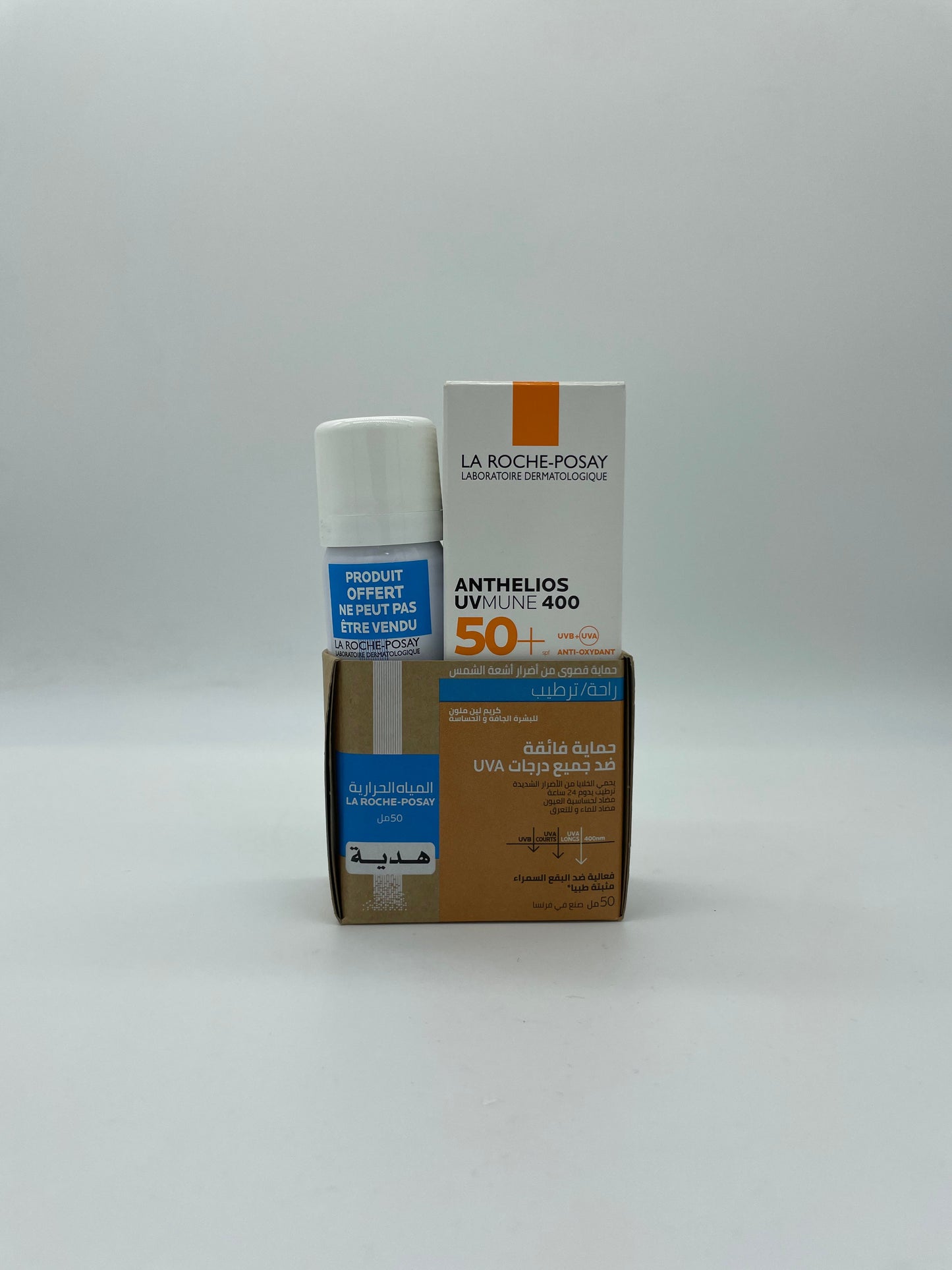 La Roche Posay Anthelios oil Control gel cream UVMUNE 400 SPF50+ 50ml - Protection Invisible + Cadeau Eau de Source Thermal 50 ml Parfumerie MAMA