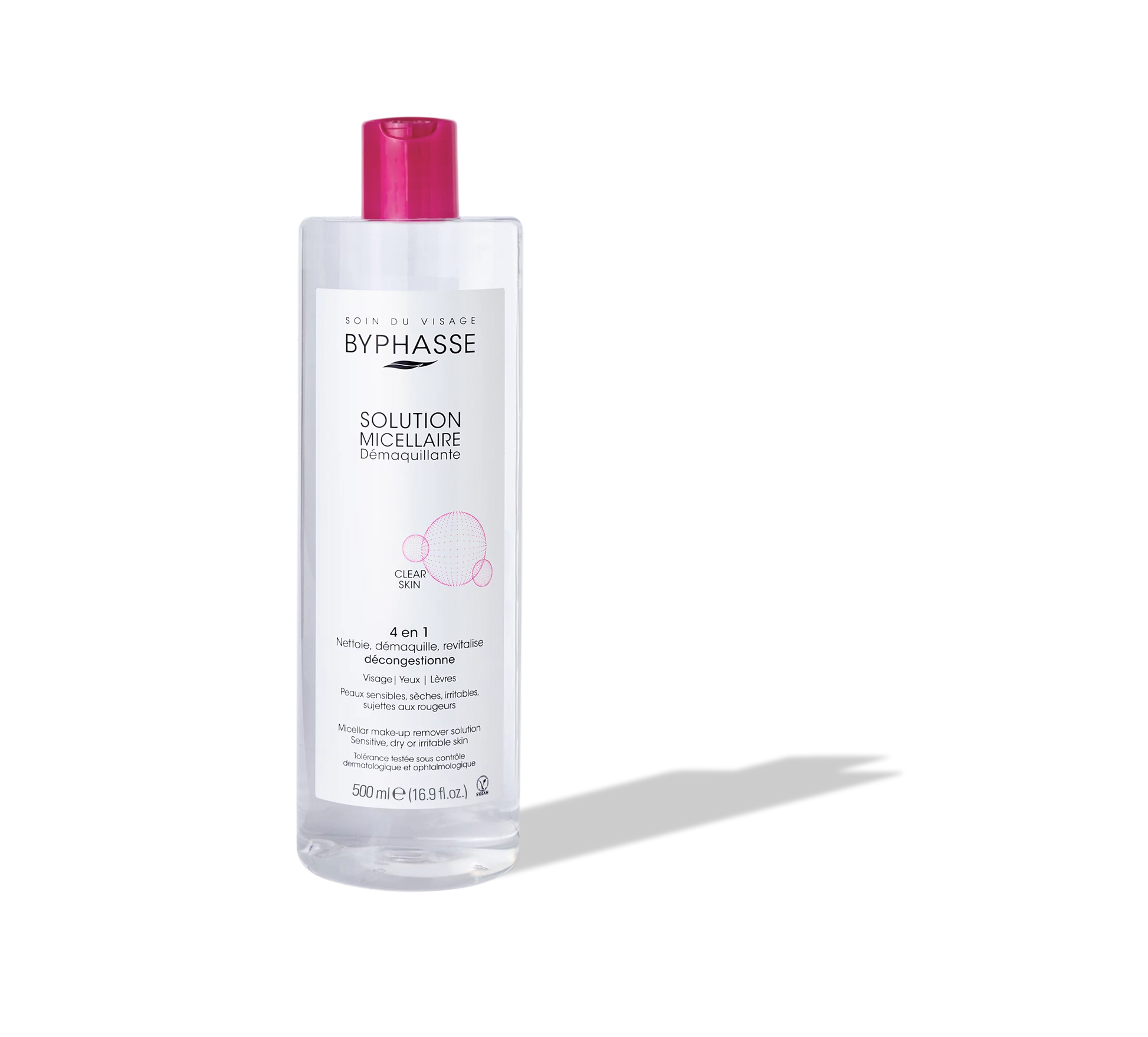 BYPHASSE SOLUTION MICELLAIRE DÉMAQUILLANTE 500ML Byphasse