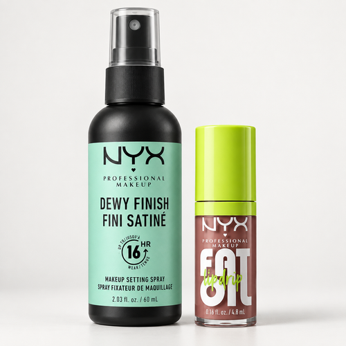 NYX Dewy Finish + Fat Oil Lip Drip Set