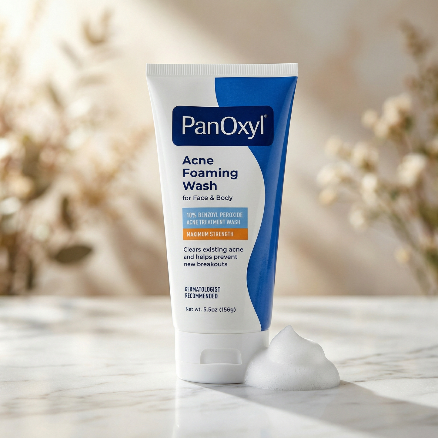 PanOxyl ACNE FOAMING WASH 10% BENZOYL PEROXIDE MAXIMUM STRENGTH 156g