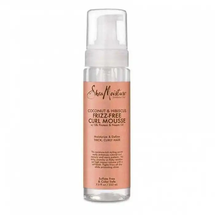 Shea Moisture Coconut and Hibiscus Frizz Free Curl Mousse- Mousse pour boucles sans frisottis Parfumerie MAMA