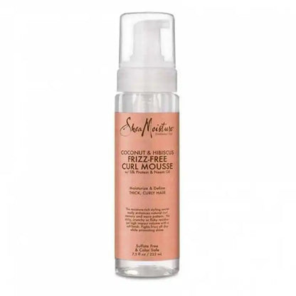 Shea Moisture Coconut and Hibiscus Frizz Free Curl Mousse- Mousse pour boucles sans frisottis Parfumerie MAMA