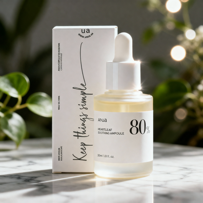 Sérum Visage - ANUA - HEARTLEAF 80% AMPOULE - 30ml - Apaisant - Hydratant - Élastique