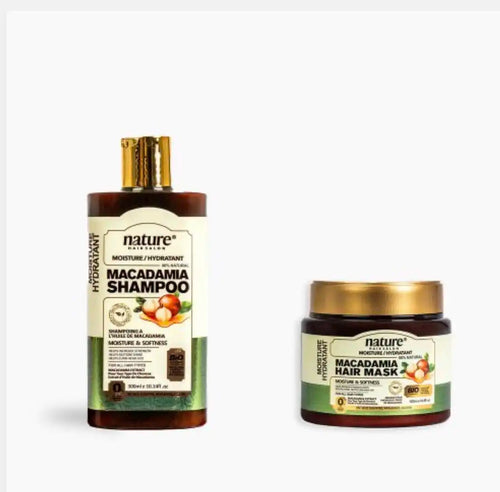 Soin Hydratant Shampooing Nature + Masque Nature Macadamia Parfumerie MAMA