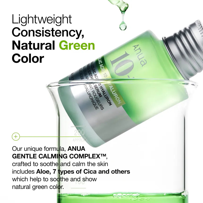 ANUA 10+AZELAIC ACID 10 HYALURON REDNESS SOOTHING SERUM 30 ML ANUA