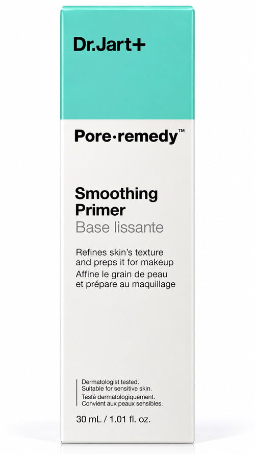 Tube Dr.Jart+ Pore Remedy Smoothing Primer base lissante 30 ml sur fond blanc