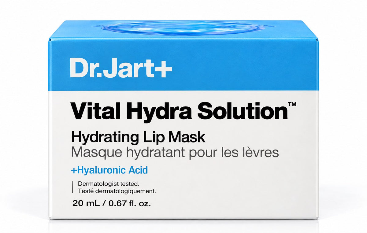 Tube Dr.Jart+ Vital Hydra Solution Hydrating Lip Mask 20 ml sur fond blanc