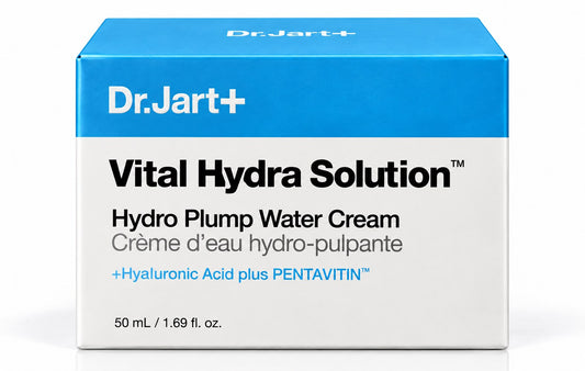 Pot Dr.Jart+ Vital Hydra Solution Hydro Plump Water Cream 50 ml sur fond blanc