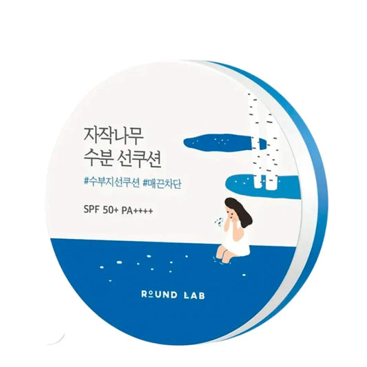 Round LAB Birch Moisturizing Sun Cushion SPF 50+