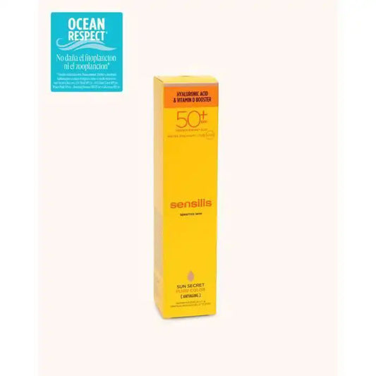 Soin anti-âge - SENSILIS - Sun Secret Fluide - SPF 50 - 50ml - Ultra-fluide Teinté Parfumerie MAMA