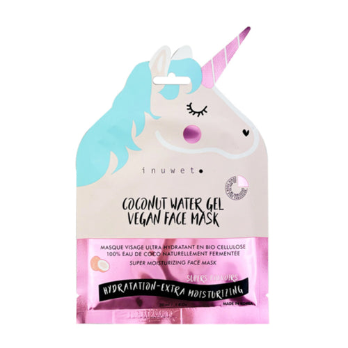 INUWET MASQUE LICORNE VISAGE EN BIO-CELLULOSE-HYDRATANT