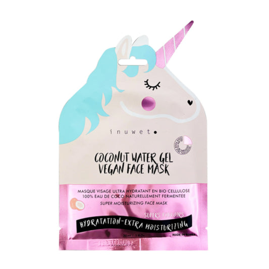 INUWET MASQUE LICORNE VISAGE EN BIO-CELLULOSE-HYDRATANT