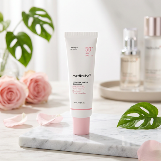 MEDICUBE PDRN PINK TONE UP SUN CREAM SPF 50+ PA ++++ 50 ML