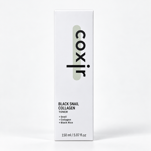 Coxir Black Snail Collagen Toner 150 ml, photo studio professionnelle