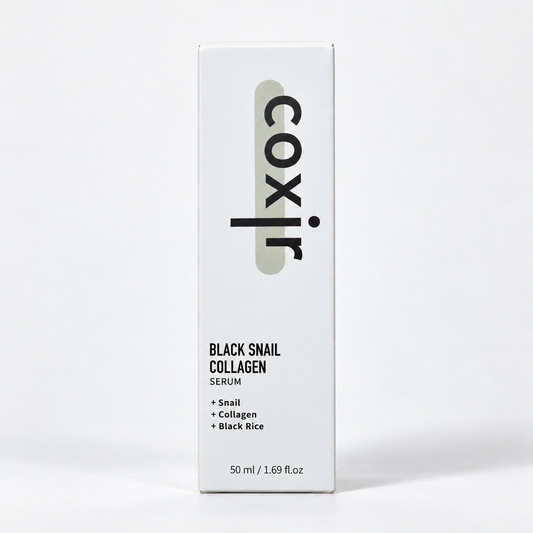 Coxir Black Snail Collagen Serum 50 ml, photo studio professionnelle